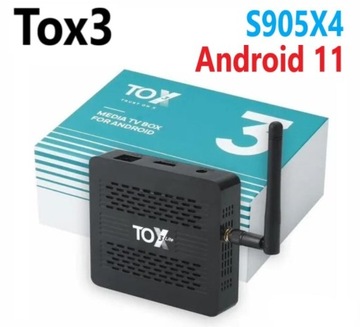 TOX3 Android 11 tv box s905x4 4/32gb