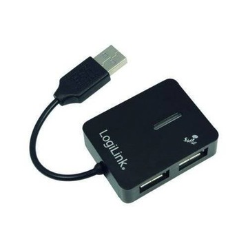 HUB USB 2.0 4-portowy SMILE czarny