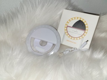 NOWA Lampka Selfie Mini Ring - Kolor Biały