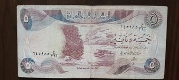 5 Dinarów Irak 1981