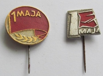 Odznaki 1 - majowe z czasów PRL