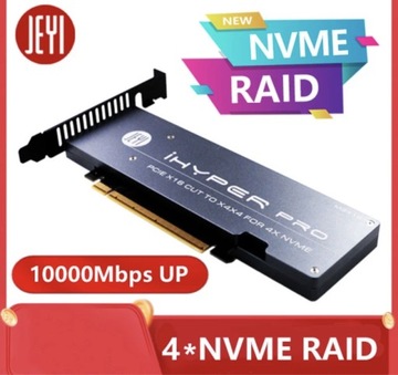 4 x NVME - Karta rozszerzeń PCIE X16, 