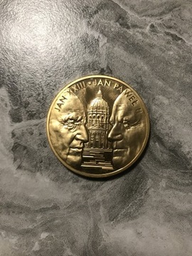 moneta z kanonizacji papieza