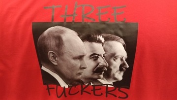 Nowy T-shirt "three fuckers" L 