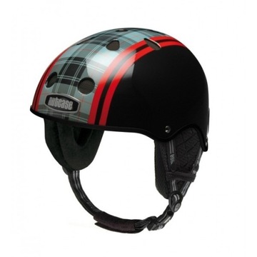 Kask Nutcase Snow Black Plaid na rower/rolki/deskę