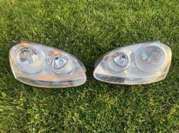 Golf V 5 mk5 lampy przód komplet 2 szt UK