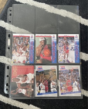 Unikat zestaw kart NBA 1993-95’ 6 rzadkich, Michael Jordan