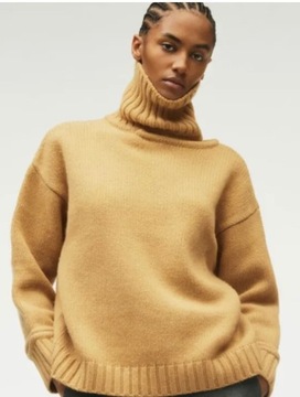 Zara sweter wełna 