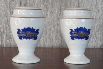 Dwa przyprawniki Espidar Iran porcelana