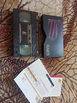 kaseta VHS RAKS ML E-180 jak nowa