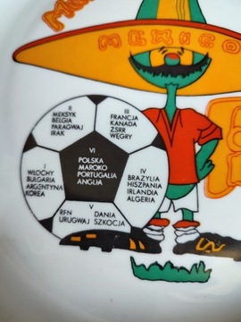 Talerz mundial Mexico 1986 Polska Reprezentacja MŚ