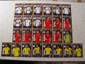 Karty FIFA 365 rok 2020, zestaw kart GOLD.