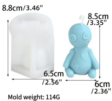 Forma silikonowa 3D do wyrobu świec/ mydeł 