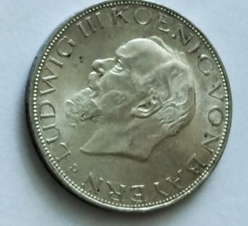 Cesarstwo Niemieckie 3 marki, 1914 r srebro 