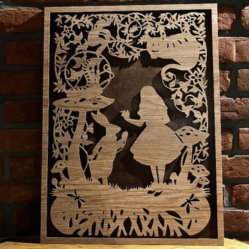 Obraz w drewnie „Alicja”