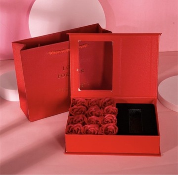 Pudełko prezentowe Wieczna Róża Walentynki Mydło