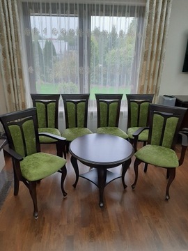 Nowe meble Taranko: krzesła + stolik kawowy