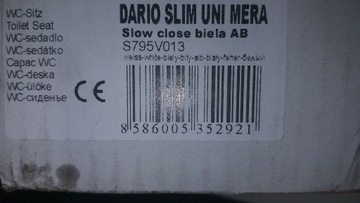 Deska sedesowa Dario Slim Uni Mera