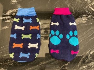 2 nowe sweterki dla psa, pieska, szczeniaka, puppy