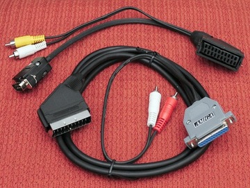 Kabel Euro Scart Amiga TV+Monitor 9pin