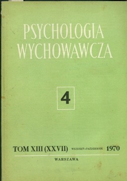 PSYCHOLOGIA WYCHOWAWCZA 4/70