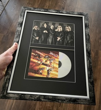 JUDAS Priest - oprawa, autografy + certyfikat 