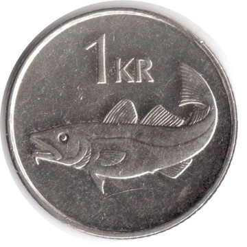 Islandia 1 korona 2006 KM#27a, XF 