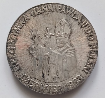 Medal , pielgrzymka Jana Pawła II do Polski 1983