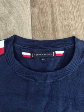 Sweterek Tommy Hilfiger chłopięcy 164 granatowy