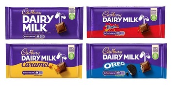 Zestaw 4x Cadbury Caramel Dairy Milk Daim Oreo