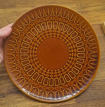 Pruszków talerz duży wzór aztecki