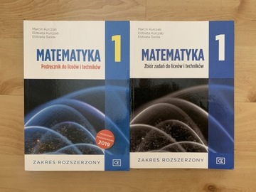 Podręcznik i zbiór zadań matematyka 1 zakres roz.