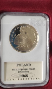 200 zł PRÓBA 1981 Bolesław II Śmialy