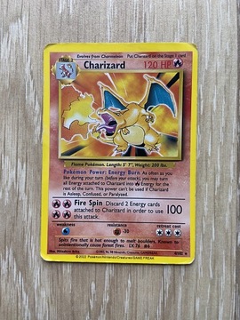 Karta pokemon Charizard 120 HP 4/102 