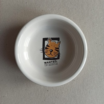 Nowa, ceramiczna miska dla kota firmy Trixie. 