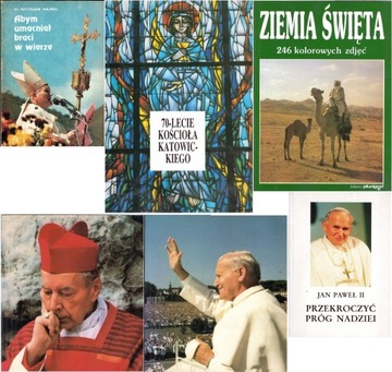 Książki, albumy religijne - cały zbiór 6 sztuk