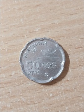 50 Pesos Hiszpania Barcelona 1992 Gaudi