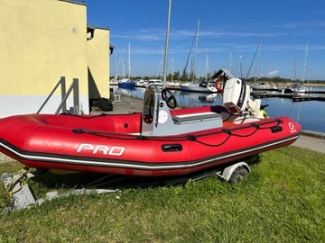 motorówka rib Zodiac Pro 470 silnik Johnson 70 KM