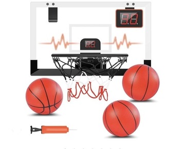 Tablica tarcza do koszykówki z elektronicznym licznikiem 3 piłki