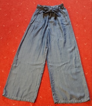 Szerokie zwiewne spodnie szwedy Diverse r 34
