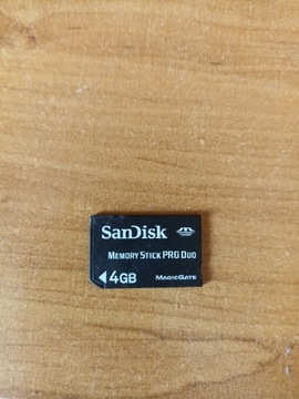 Karta pamięci PSP Memory Stick Pro Duo 4GB