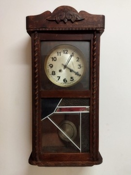 Stary zegar wiszący antyk do naprawy