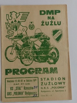 DMP 1982 Polonia Stał Rz żużel speedway 