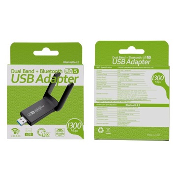 KARTA SIECIOWA WI-FI ADAPTER USB 3.0 1200Mbps DUAL
