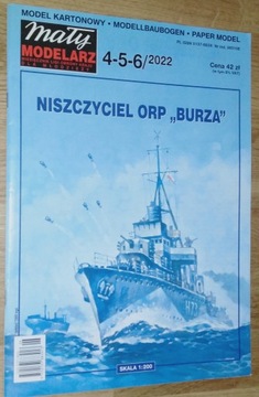 Niszczyciel ORP Burza Mały Modelarz 4-5-6/2022