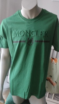 T-shirt koszulka męska Moncler zielona  r.M