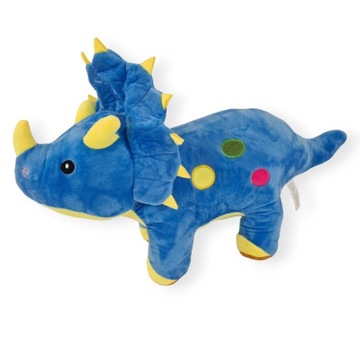 Zabawka Dinozaur Pluszowy Triceratops Niebieski