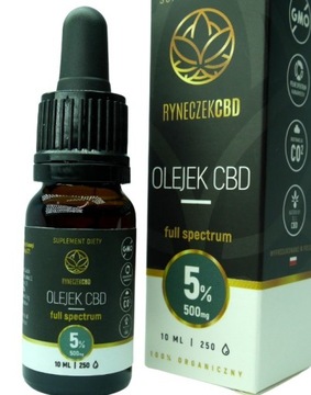 OLEJEK CBD 500mg I pełne spektrum I CERTYFIKOWANY