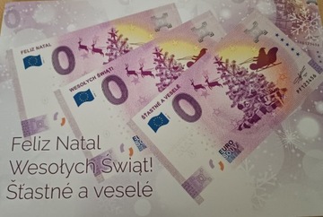 0 euro 2020 - etui potrójne Wesołych Świąt 