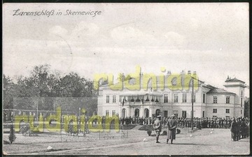 SKIERNIEWICE Pałac carski parada wojskowa